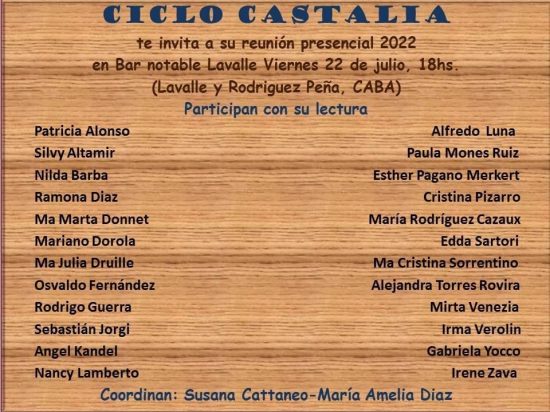 Ciclo Castalia - María Paula Mones Ruiz